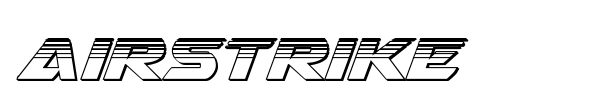 Airstrike font