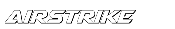 Airstrike font preview