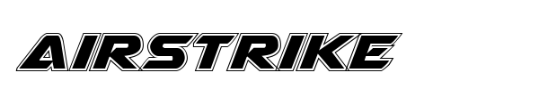 Airstrike font preview