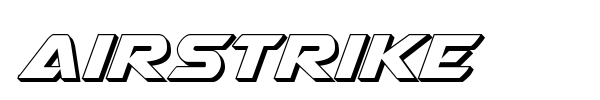 Airstrike font preview