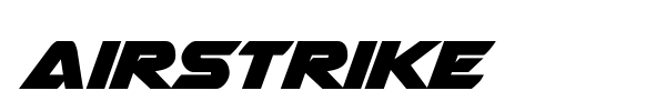 Airstrike font preview