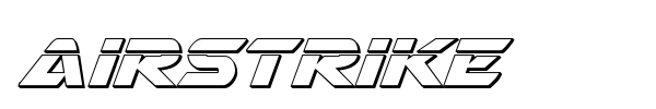 Airstrike font preview
