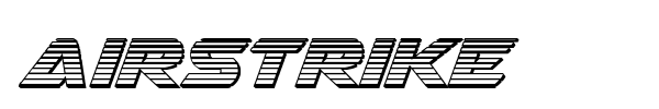 Airstrike font preview