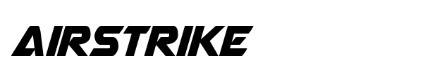 Airstrike font preview