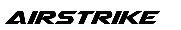 Airstrike font preview