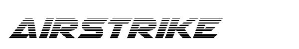 Airstrike font preview