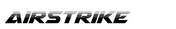 Airstrike font preview