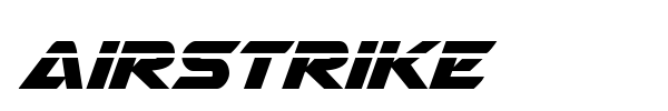 Airstrike font preview