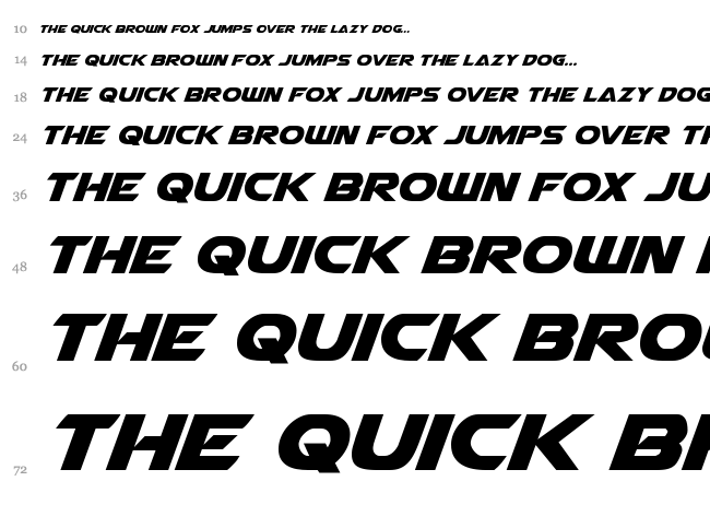 Airstrike font waterfall