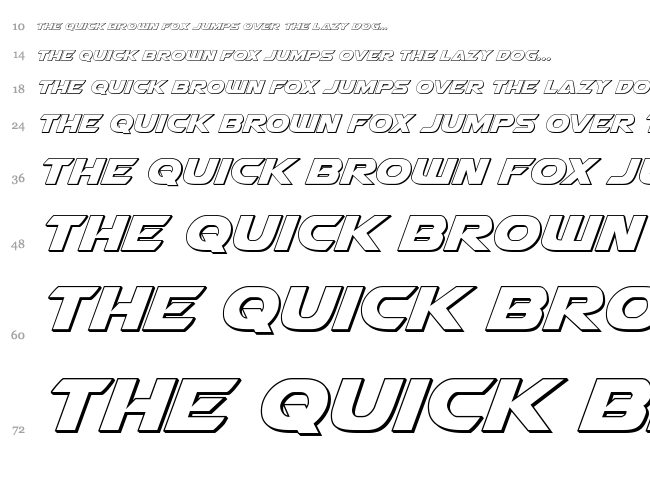 Airstrike font waterfall