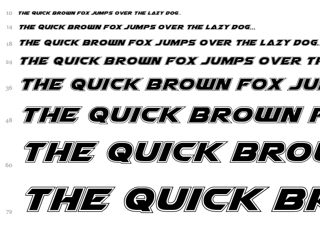 Airstrike font waterfall