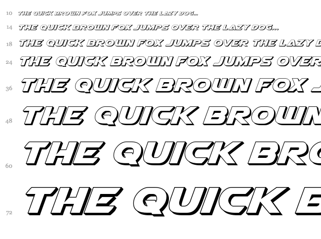 Airstrike font waterfall