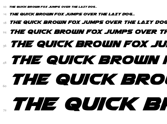 Airstrike font waterfall