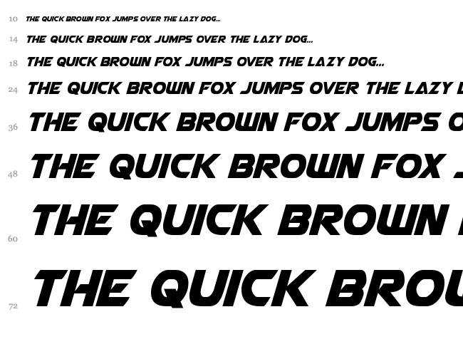 Airstrike font waterfall