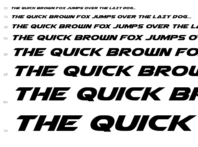 Airstrike font waterfall
