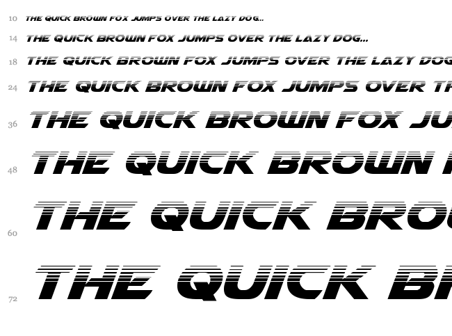 Airstrike font waterfall