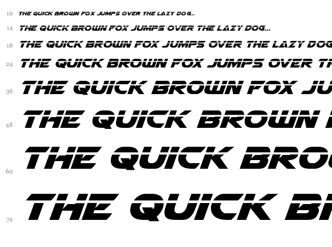 Airstrike font waterfall