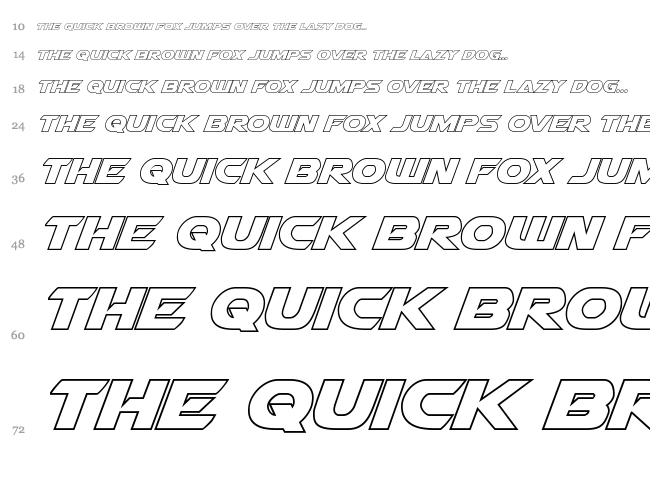 Airstrike font waterfall