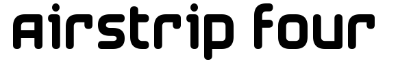 Airstrip Four font