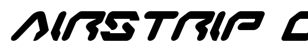 Airstrip One font