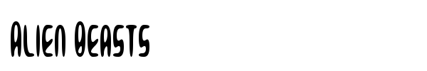 Alien Beasts font