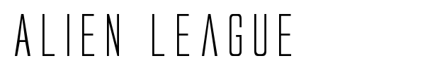 Alien League font