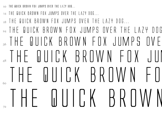 Alien League font waterfall