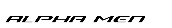 Alpha Men font