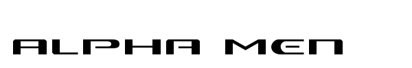 Alpha Men font preview