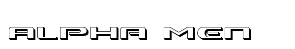 Alpha Men font preview