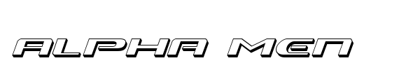 Alpha Men font preview