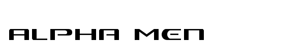 Alpha Men font preview