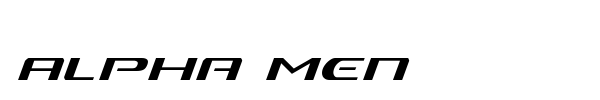 Alpha Men font preview