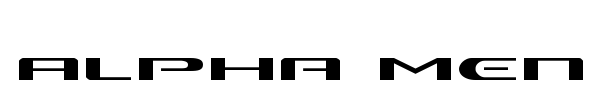 Alpha Men font preview