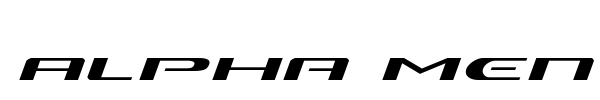 Alpha Men font preview