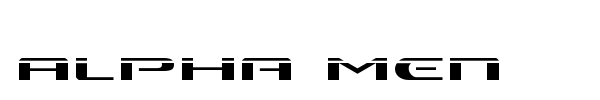 Alpha Men font preview