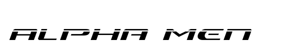 Alpha Men font preview