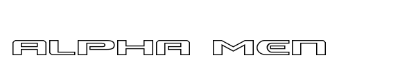 Alpha Men font preview