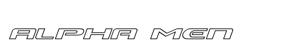 Alpha Men font preview