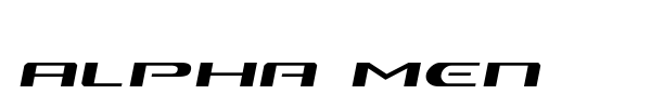 Alpha Men font preview