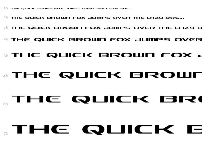 Alpha Men font waterfall