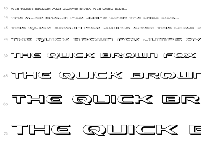 Alpha Men font waterfall