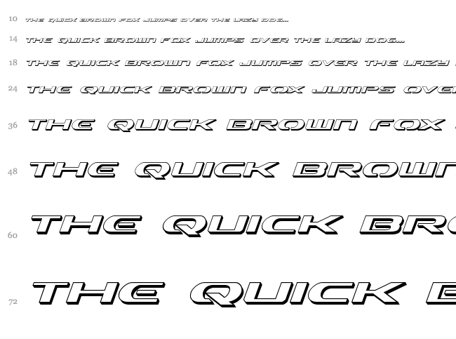Alpha Men font waterfall
