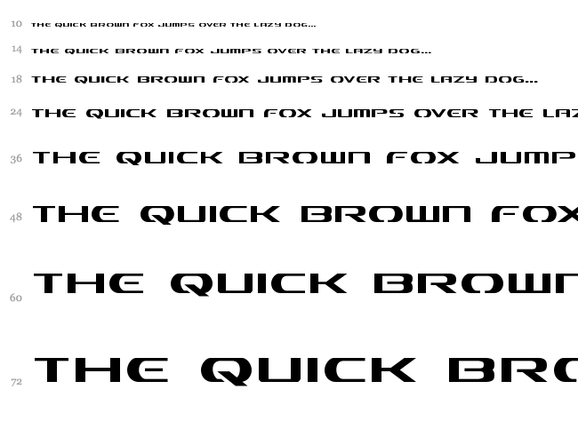 Alpha Men font waterfall