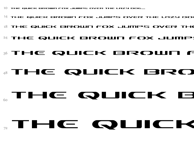 Alpha Men font waterfall