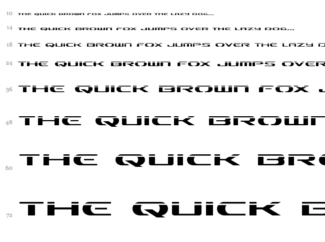 Alpha Men font waterfall
