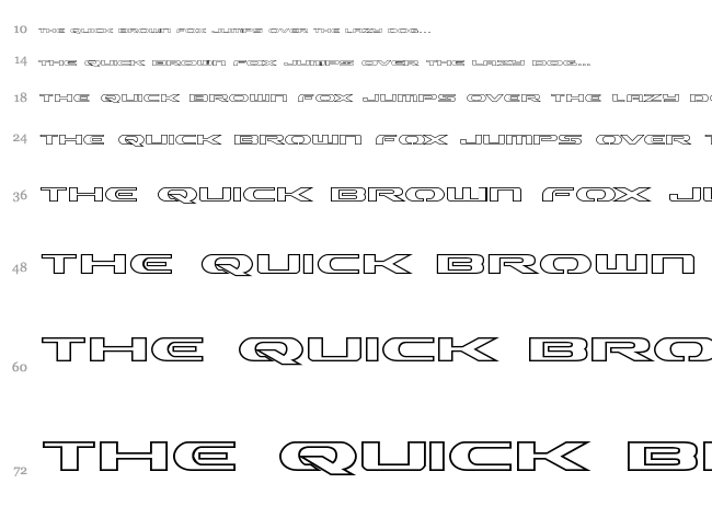 Alpha Men font waterfall