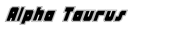 Alpha Taurus font