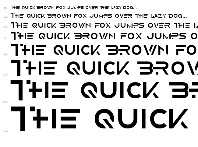 Alternity font waterfall