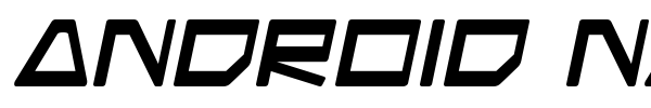 Android Nation font